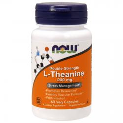 Now Foods L-Theanine 200 mg 60 vcaps