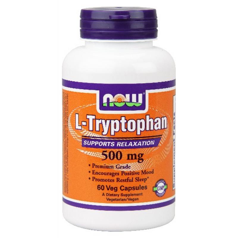 Now Foods L-Tryptophan 500 mg 60 vcaps - фото 1