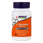 Now Foods L-Tyrosine 500 mg 60 caps - фото 1