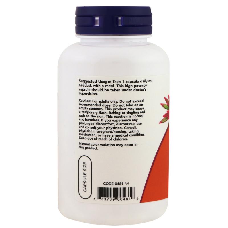 Now Foods Niacin Vitamin B-3 500 mg 100 caps - фото 1