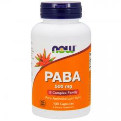 Now Foods PABA 500 mg 100 caps