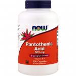 Now Foods Pantothenic Acid 500 mg 250 caps - фото 1