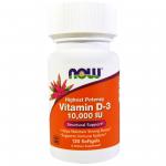 Now Foods Vitamin D-3 10.000 IU 120 soft - фото 1