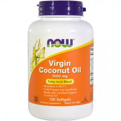 Now Foods Virgin Coconut Oil 1000 mg 120 softgels