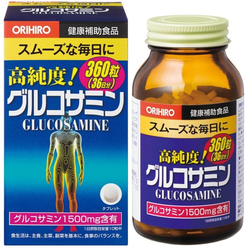 Orihiro Glucosamine Глюкозамин c хондроитином коллагеном и витаминами 360 таблеток - фото 1