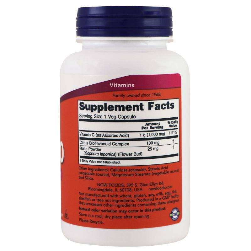 Now Foods C-1000 with 100 mg of Bioflavonoids100 vcaps - фото 1