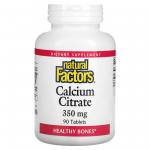 Natural Factors Calcium Citrate 350 mg 90 tablets - фото 1