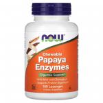 Now Foods Papaya Enzymes 180 lozenges - фото 1
