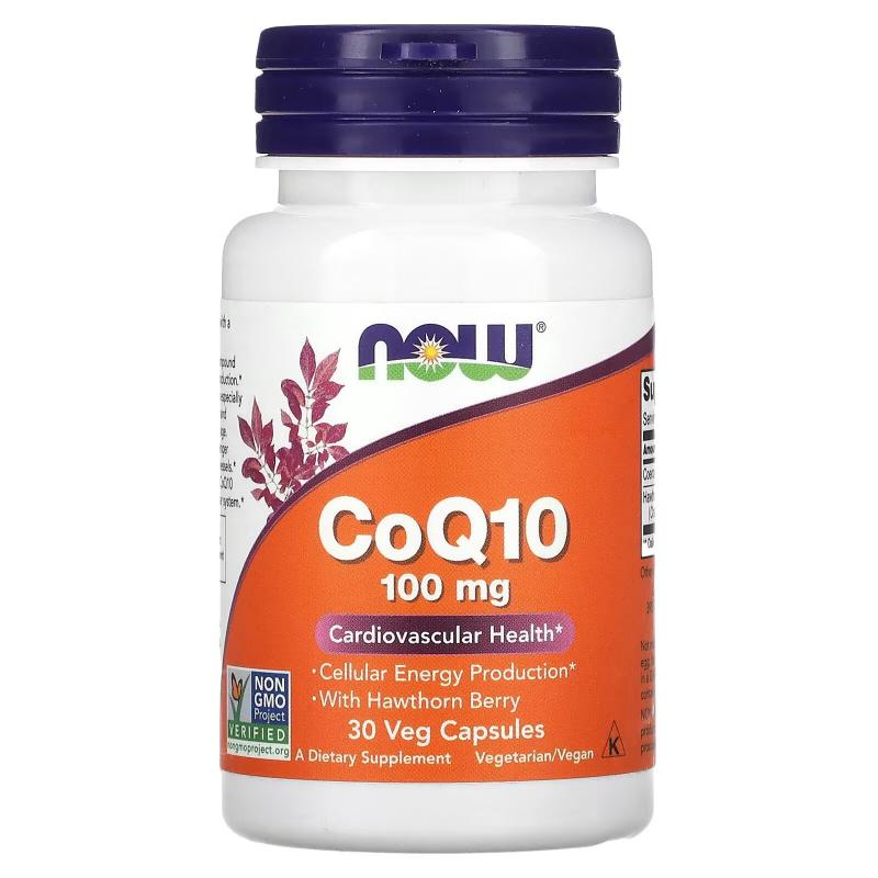 Now Foods CoQ10 100 mg 30 vcaps - фото 1