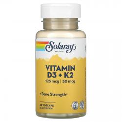 Solaray Vitamin d-3 & k-2 60 vcaps