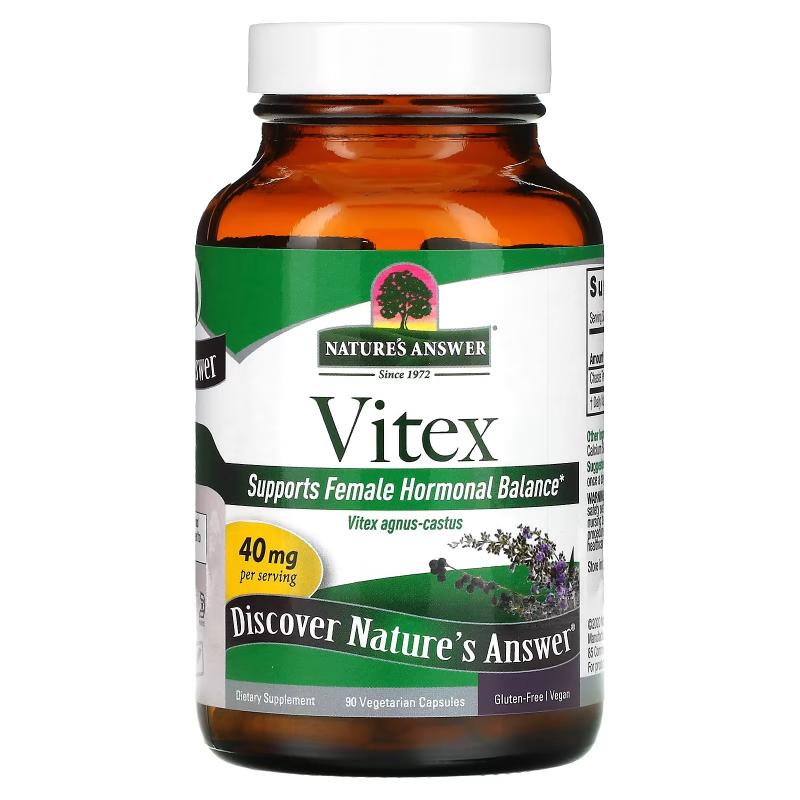 Nature's Answer Vitex agnus-castus 40 mg hormonal balance 90 caps - фото 1