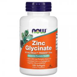 Now Foods Zinc Glycinate 120 softgels