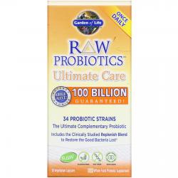 Garden of Life RAW Probiotics Ultimate Care 100 Billion 30 Capsules
