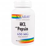 Solaray HCL with Pepsin 650 mg 100 capsules - фото 1