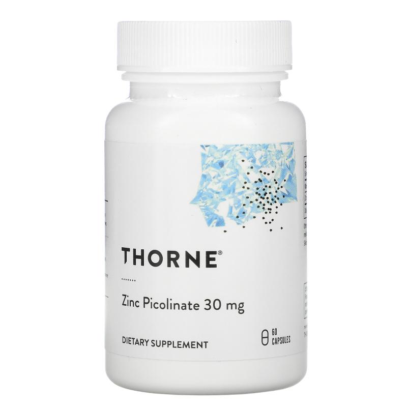 Thorne Research Zinc Picolinate 30 mg 60 capsules - фото 1