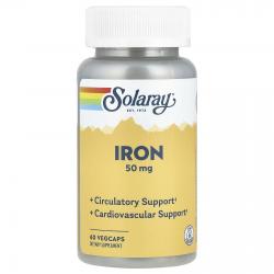 Solaray Iron 50 mg 60 vegcaps