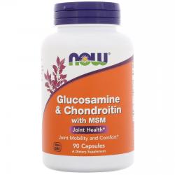 Now Foods Glucosamine & Chondroitine with MSM 90 Capsules