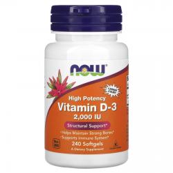 Now Foods Vitamin D-3 2.000 IU 240 soft