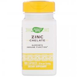 Nature's Way Zinc Chelate 30 mg 100 Capsules