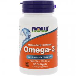 Now Foods Omega-3 180 EPA / 120 DHA 30 softgels