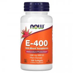 Now Foods E-400 With Mixed Tocopherols 100 softgels