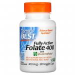 Doctor's Best Fully Active Folate 400 с Quatrefolic 400 mkg 90 caps - фото 1