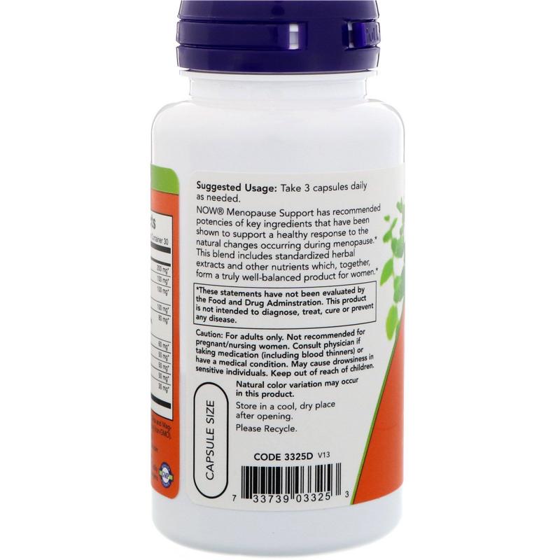Now Foods Menopause Support 90 vcaps - фото 1