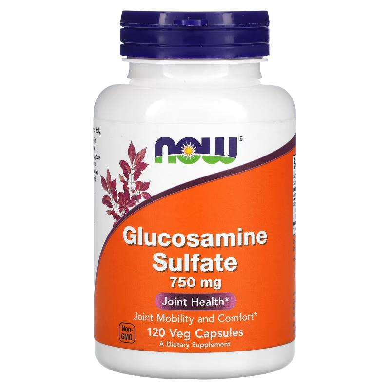 Now Foods Glucosamine Sulfate 750 mg 120 caps - фото 1