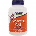 Now Foods Caprylic Acid 600 mg 100 Softgels - фото 1