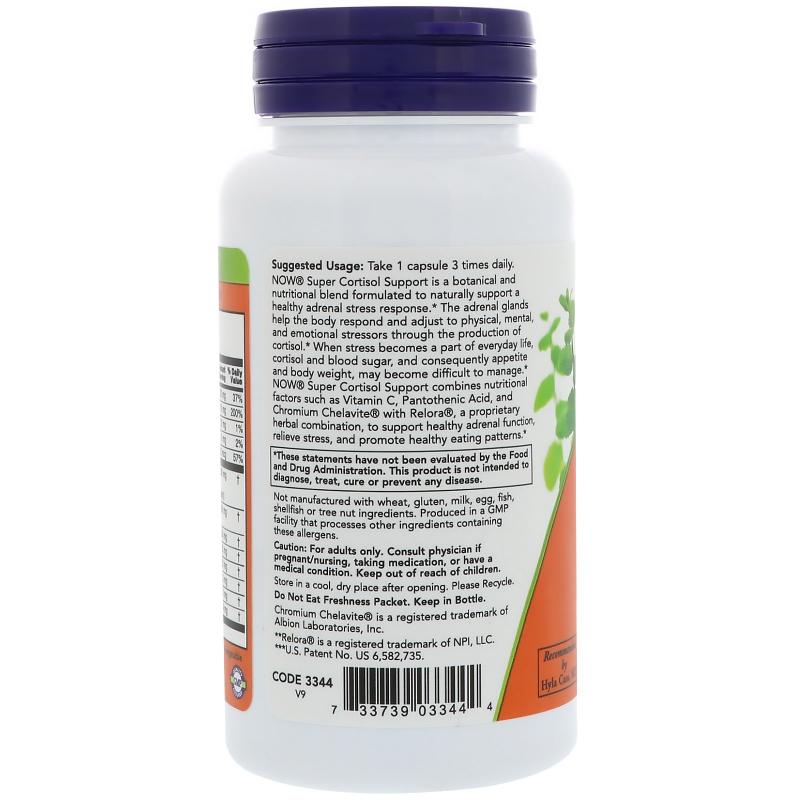 Now Foods Super Cortisol Support with Relora 90 vcaps - фото 1