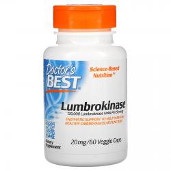 Doctor's Best Lumbrokinase 20 mg 60 veggie capsules