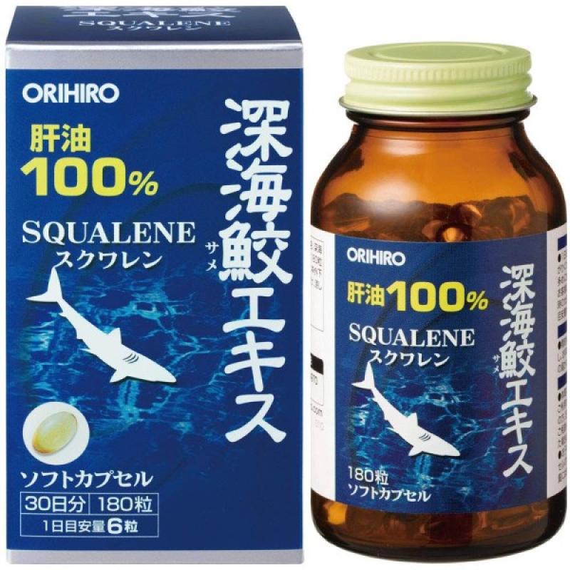 Orihiro Squalene Сквален из печени акулы 180 капсул - фото 1
