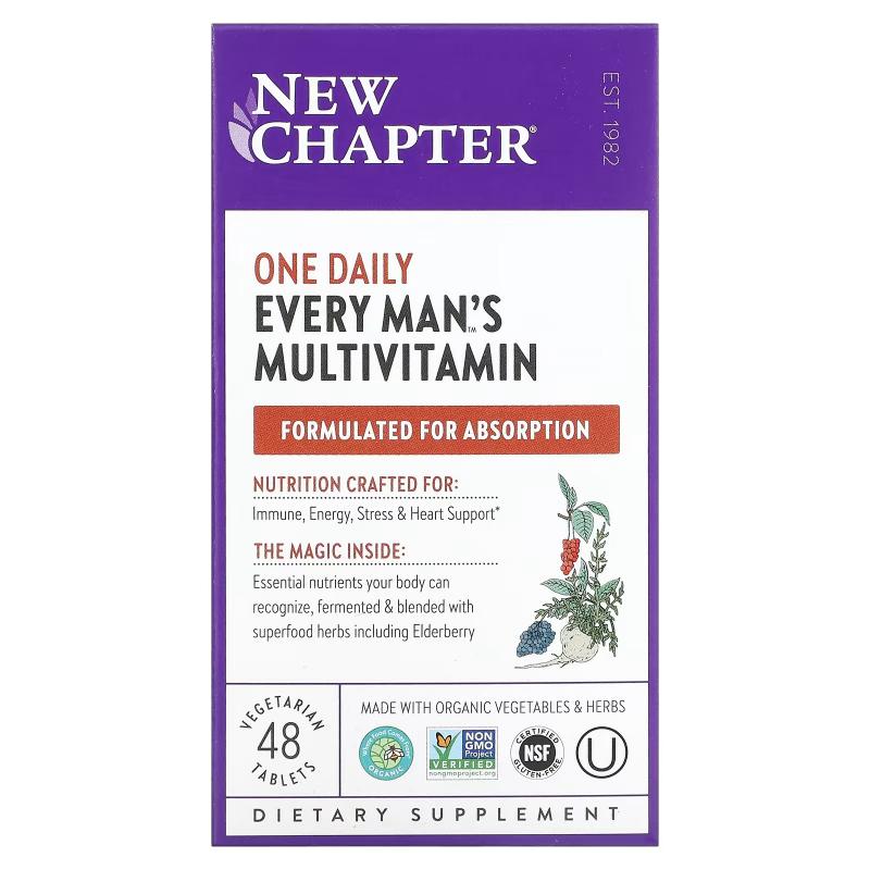 New Chapter One Daily Every Men's Multivitamin 48 tablets - фото 1