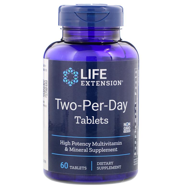 Life Extension Two-Per-Day 60 Tablets - фото 1
