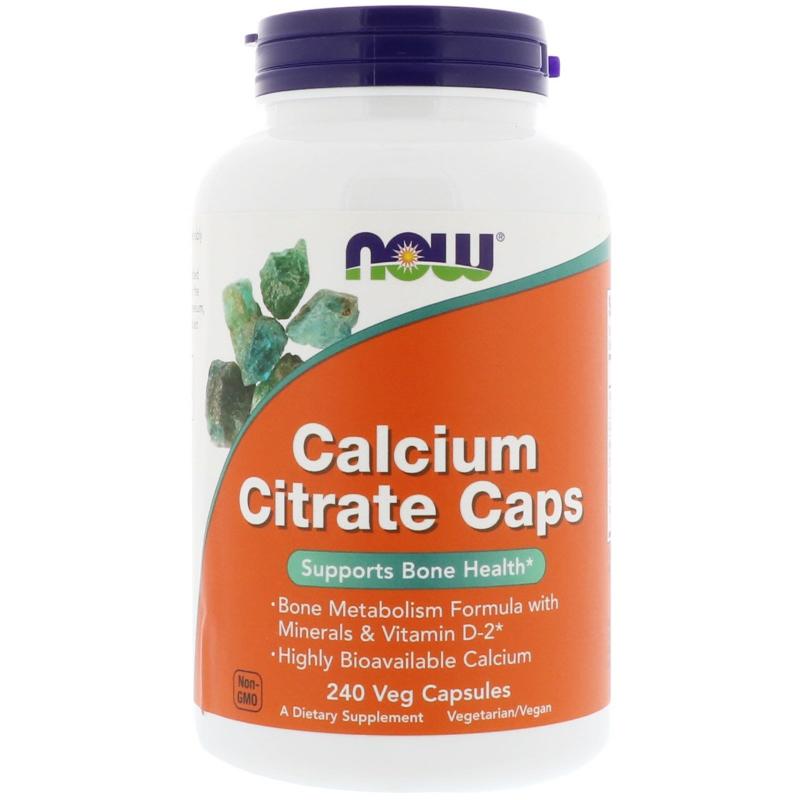 Now Foods Calcium Citrate 240 vcaps - фото 1