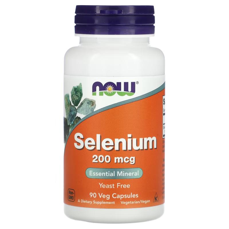 Now Foods Selenium 200 mcg 90 vcaps - фото 1