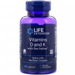 Life Extension Vitamins D and K with Sea-iodine 60 capsules - фото 1
