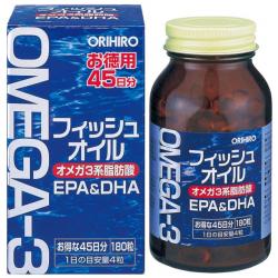 Orihiro Omega-3 Омега-3 EPA-DHA 180 капсул