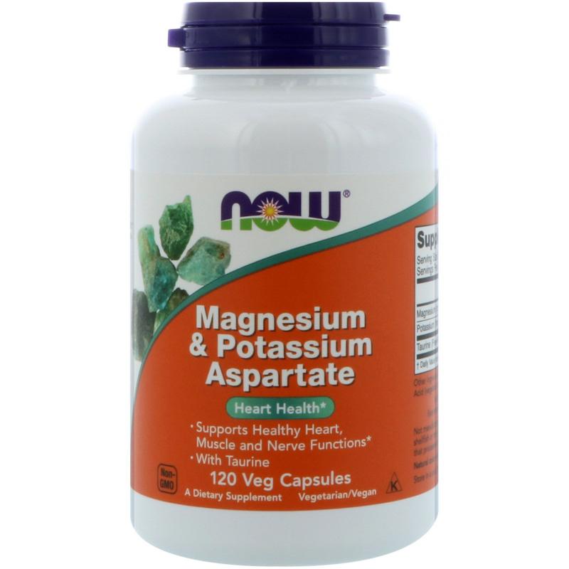 Now Foods Magnesium & Potassium Aspartate 120 vcaps - фото 1