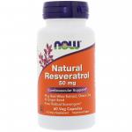 Now Foods Natural Resveratrol 60 vcaps - фото 1