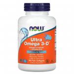 Now Foods Ultra Omega 3-D + Vitamin D-3 90 softgels - фото 1