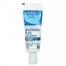 Desert Essence tea tree oil whitening plus toothpaste 28.35 g