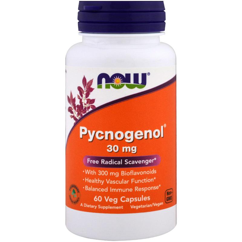 Now Foods Pycnogenol 30 mg 60 vcaps - фото 1