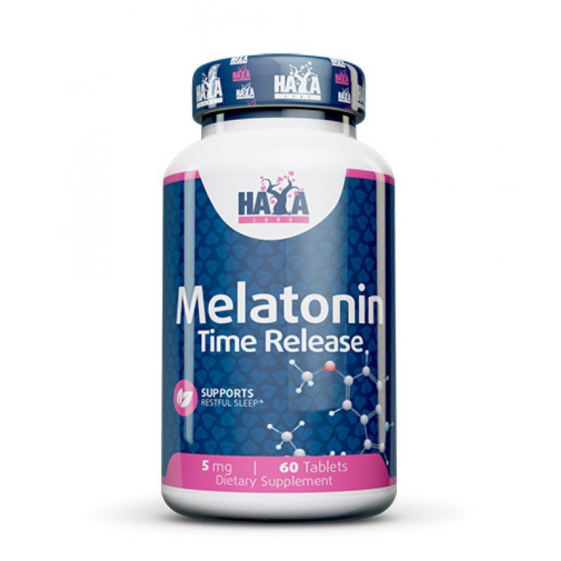 Haya Labs Melatonin Time Release 5 mg 60 capsules - фото 1