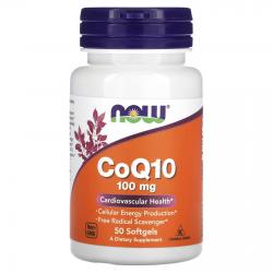 Now Foods CoQ10 100 mg 50 softgels