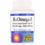 Natural Factors RxOmega-3 630 mg 60 softgels - фото 1