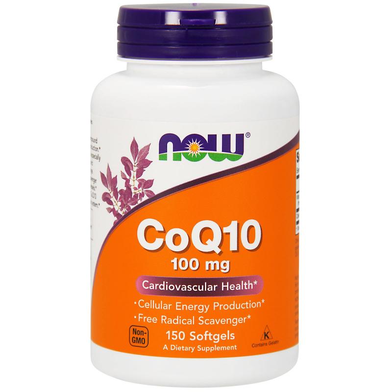 Now Foods CoQ10 100 mg 150 softgels - фото 1