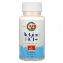 KAL Betaine HCL+ 100 tablets