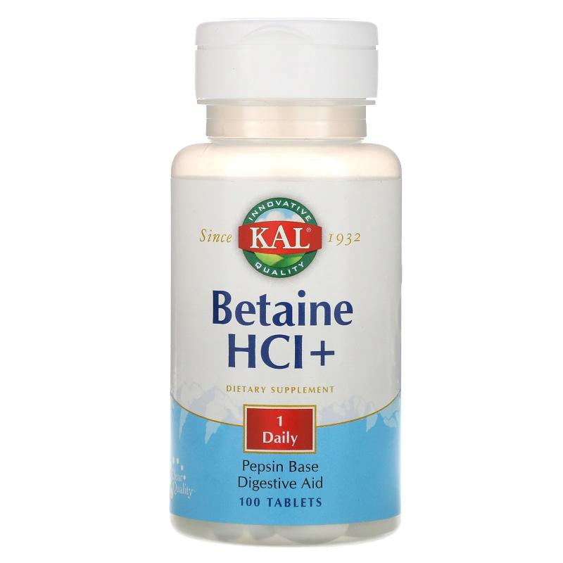 KAL Betaine HCL+ 100 tablets - фото 1