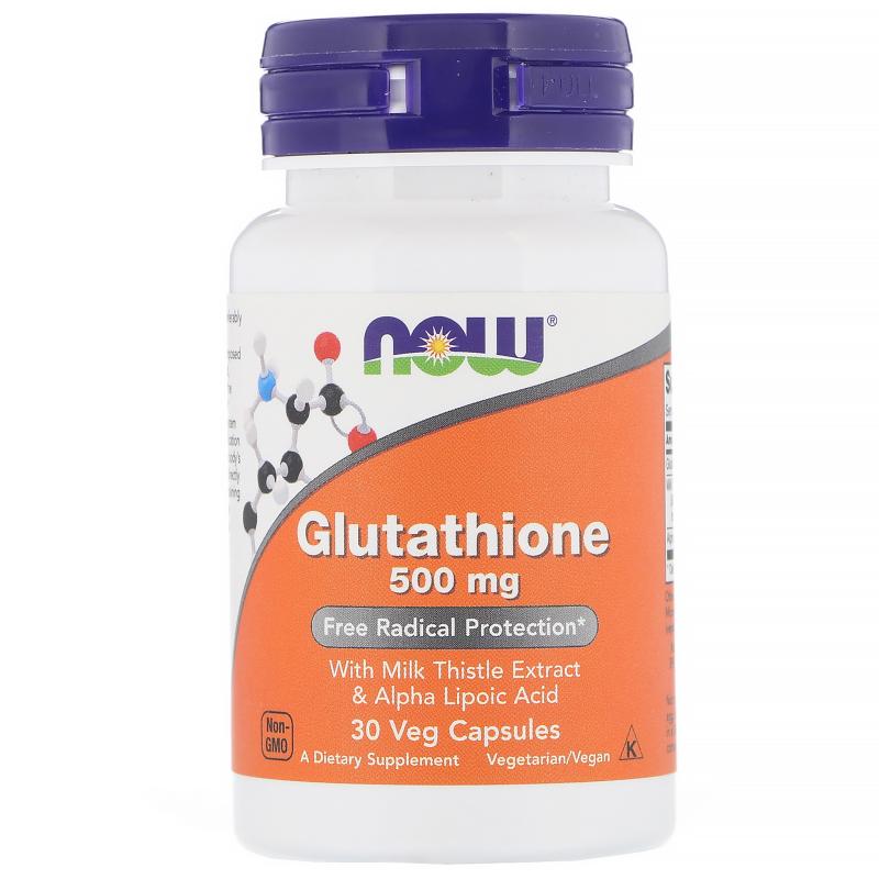 Now Foods Glutathione 500 mg 30 caps - фото 1